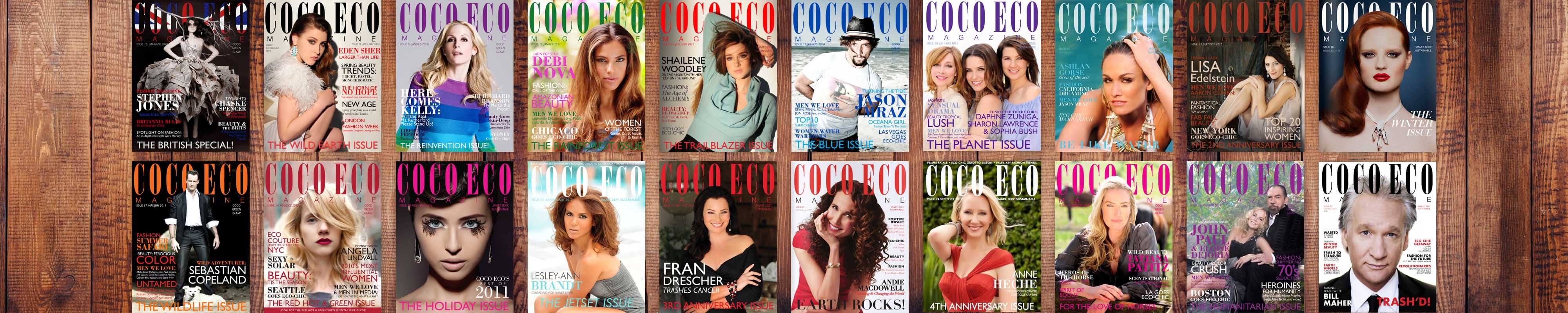 Coco Eco Magazine covers 