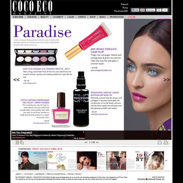 Coco Eco Website Redesign beauty